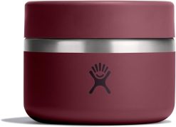 Hydro Flask Food Jar ?C Insulated Stainless Steel. Snack Travel Container for Hot Food. Lunch. & Soup 12 Oz Burgundy