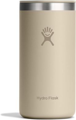 Hydro Flask Travel Coffee Cup ?C Insulated Stainless Steel. Non-Spill. Leak Proof To-Go Tumbler 16 Oz Oat Tan