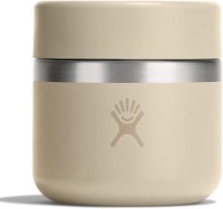 Hydro Flask Food Jar ?C Insulated Stainless Steel. Snack Travel Container for Hot Food. Lunch. & Soup 8 Oz Oat Tan