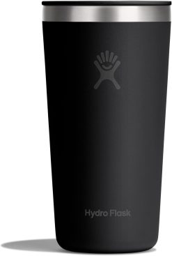 Hydro Flask All Around Tumbler Press-In Lid. Insulated Travel Mug. Stainless Steel Coffee Cup 20 Oz Tonal Black