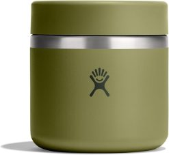 HYDRO FLASK Food Jar ?C Insulated Stainless Steel. Snack Travel Container for Hot Food. Lunch. & Soup 20 Oz Palmer Green