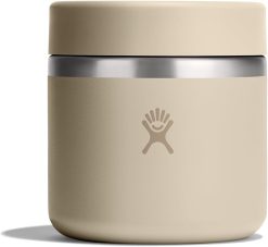 Hydro Flask Food Jar ?C Insulated Stainless Steel. Snack Travel Container for Hot Food & Soup 20 Oz Oat Tan