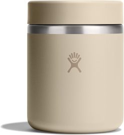 Hydro Flask Food Jar ?C Insulated Stainless Steel. Snack Travel Container for Hot Food & Soup 28 Oz Oat Tan