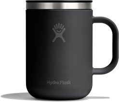 Hydro Flask Coffee Mug ?C Insulated Stainless Steel. Non Spill. Leak Resistant Travel Mug 24 Oz Tonal Black