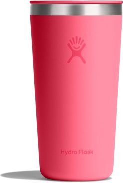 Hydro Flask All Around Tumbler Press-In Lid. Insulated Travel Mug. Stainless Steel Coffee Cup 20 Oz Popstar Pink