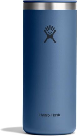 Hydro Flask Travel Coffee Cup ?C Insulated Stainless Steel. Non-Spill. Leak Proof To-Go Tumbler 20 Oz Harbor Blue