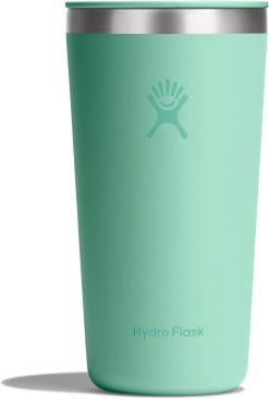 Hydro Flask All Around Tumbler Press-In Lid. Insulated Travel Mug. Stainless Steel Coffee Cup 20 Oz Mermaid Green