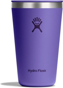 Hydro Flask All Around Tumbler Press-In Lid. Insulated Travel Mug. Stainless Steel Coffee Cup 16 Oz Utopia Purple