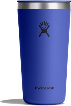 Hydro Flask All Around Tumbler Press-In Lid. Insulated Travel Mug. Stainless Steel Coffee Cup 20 Oz Capri Blue