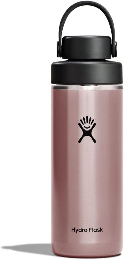 Hydro Flask Lightweight Wide Flex Chug Cap - Insulated Stainless Steel Water Bottle 16 Oz Quartz
