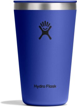 Hydro Flask All Around Tumbler Press-In Lid. Insulated Travel Mug. Stainless Steel Coffee Cup 16 Oz Capri Blue