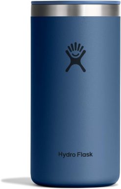 Hydro Flask Travel Coffee Cup ?C Insulated Stainless Steel. Non-Spill. Leak Proof To-Go Tumbler 16 Oz Harbor Blue