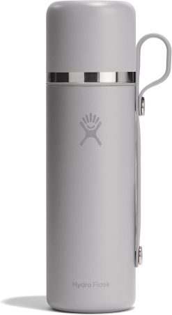 Hydro Flask Hot Flask & Cup ?C Insulated Stainless Steel. Hot Drink Travel Container for Coffee & Tea 28 Oz Birch Gray
