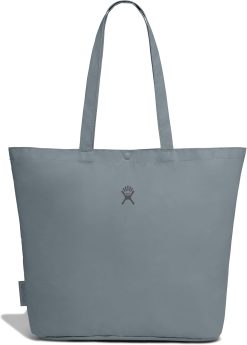 Hydro Flask Tote Bag - Everyday Reusable Travel Bag - Packable for Shopping & Grocery in 20L Shale Gray