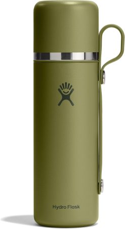 Hydro Flask Hot Flask & Cup ?C Insulated Stainless Steel. Hot Drink Travel Container for Coffee. Tea. & Soup 28 Oz Palmer Green