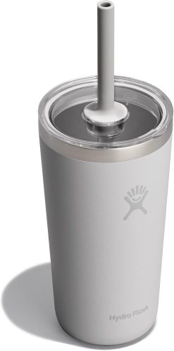 Hydro Flask All Around Tumbler Clear Straw Lid. Insulated Travel Mug. Insulated Coffee Cup 20 Oz Birch