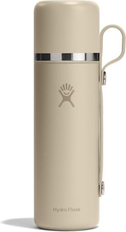 Hydro Flask Hot Flask & Cup ?C Insulated Stainless Steel. Hot Drink Travel Container for Coffee & Tea 28 Oz Oat Tan