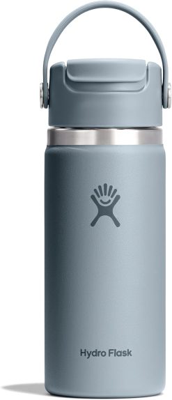 Hydro Flask Flip Sip Coffee Tumbler Mug ?C Insulated Stainless Steel. Non Spill. Leak Proof Travel Coffee Cup 16 Oz Shale Gray