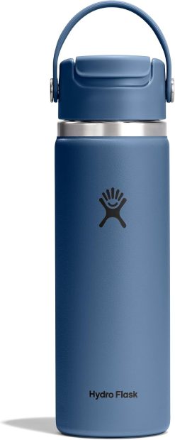 Hydro Flask Flip Sip Coffee Tumbler Mug ?C Insulated Stainless Steel. Non Spill. Leak Proof Travel Coffee Cup 20 Oz Harbor Blue