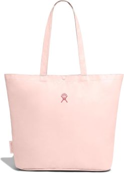 Hydro Flask Tote Bag - Everyday Reusable Travel Bag - Packable for Shopping & Grocery in 20L Trillium Pink