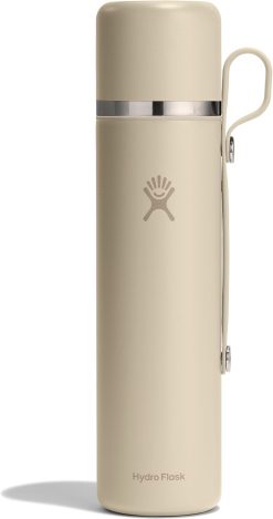 Hydro Flask Hot Flask & Cup ?C Insulated Stainless Steel. Hot Drink Travel Container for Coffee & Tea 36 Oz Oat Tan