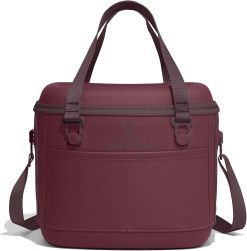 Hydro Flask Carryout Cooler - Insulated Portable Soft Cooler - 15 L Capacity Burgundy