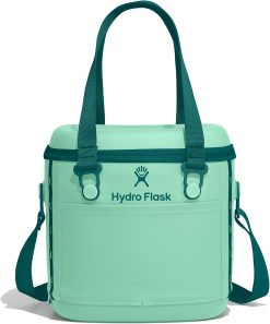 Hydro Flask Carryout Cooler - Insulated Portable Soft Cooler - 10 L Capacity in Mermaid Green